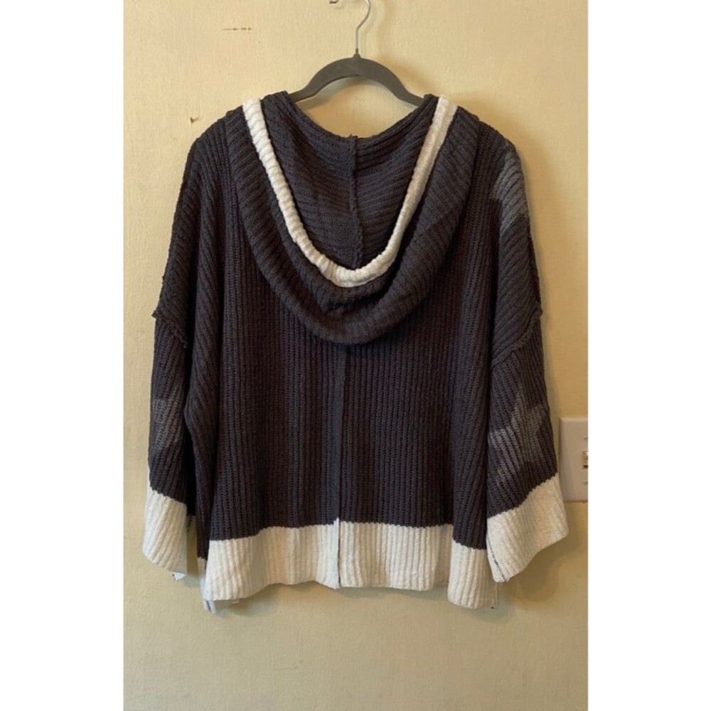 POL cardigan sweater jacket zip up POL sweater NWOT oversized size medium star - Picture 4 of 6